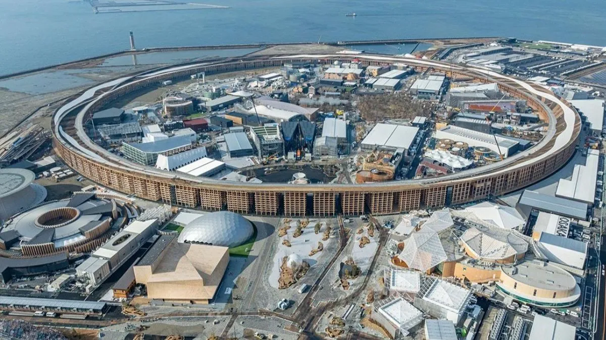 Velký kruh jako klenot Expa 2025 v Ósace