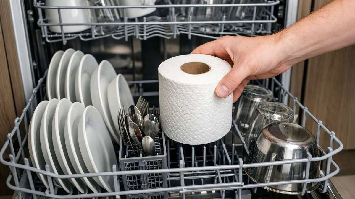 Proč byste měli dát roli toaletního papíru do myčky nádobí